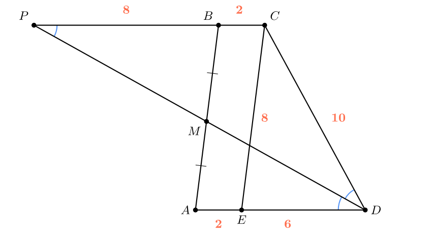 Трапеция с биссектрисой, часть 1