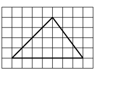 Рисунок треугольника на решётке